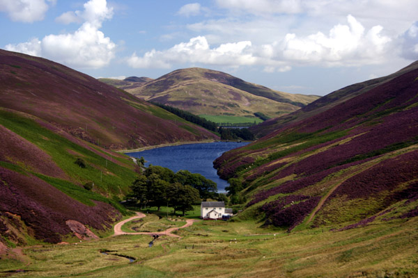 Loganlea Reservoir and Castlelaw Hill